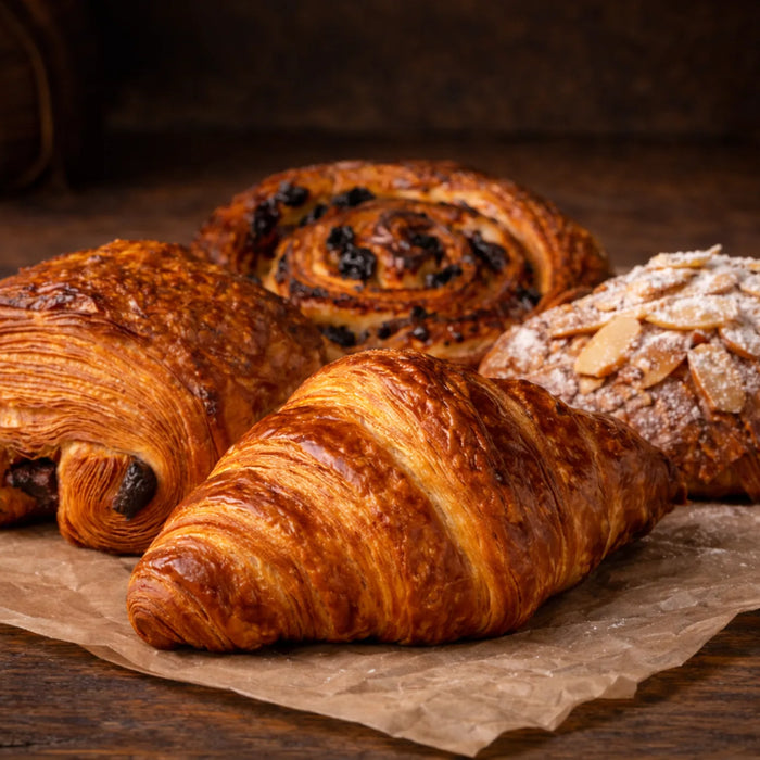 Assorted croissants illustrating a hotel breakfast pastry selection