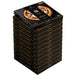 Stack of Pizzacini Truffle & Mushrooms frozen pizza retail boxes with the top box shown at an angle
